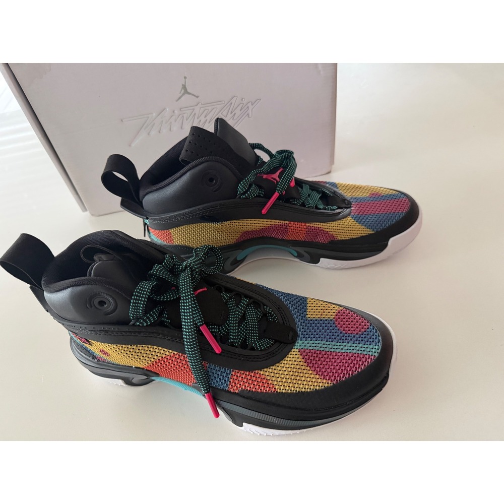 Jordan Basketball Shoes Mens 8.5 Air Jordan 36 XXXVI Multi-Color Black Excellent